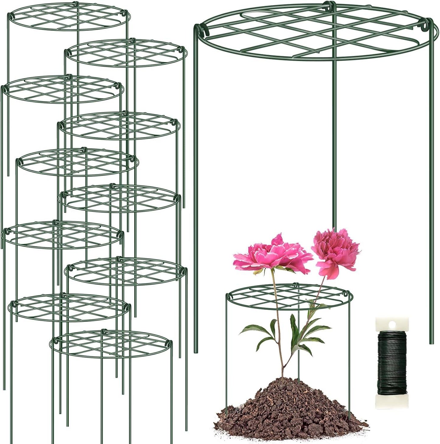 Peony Cages and Supports Grow Through Plant Supports
